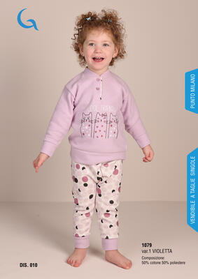 PIGIAMA NEONATA M/L 1079 Tellini S.R.L. Veleprodajna odjeća